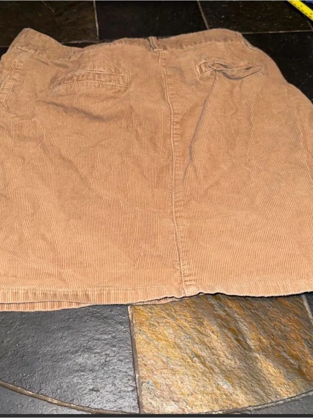 J. Crew Tan Corduroy Mini Skirt